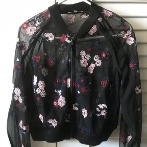 Lucy Paris sheer bomber
